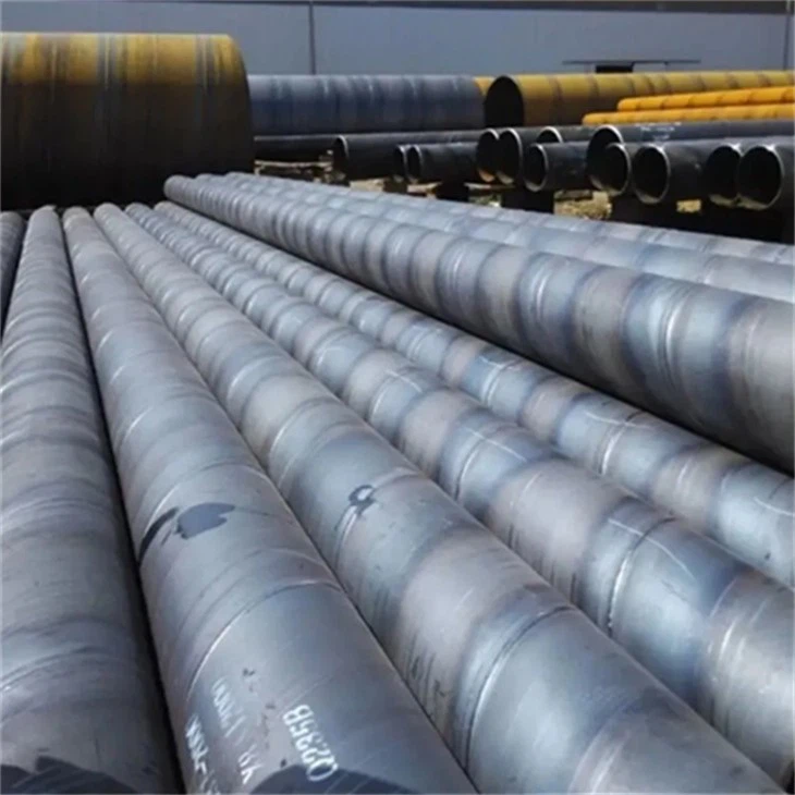 A53 Carbon Black Spiral Welded Steel Pipe